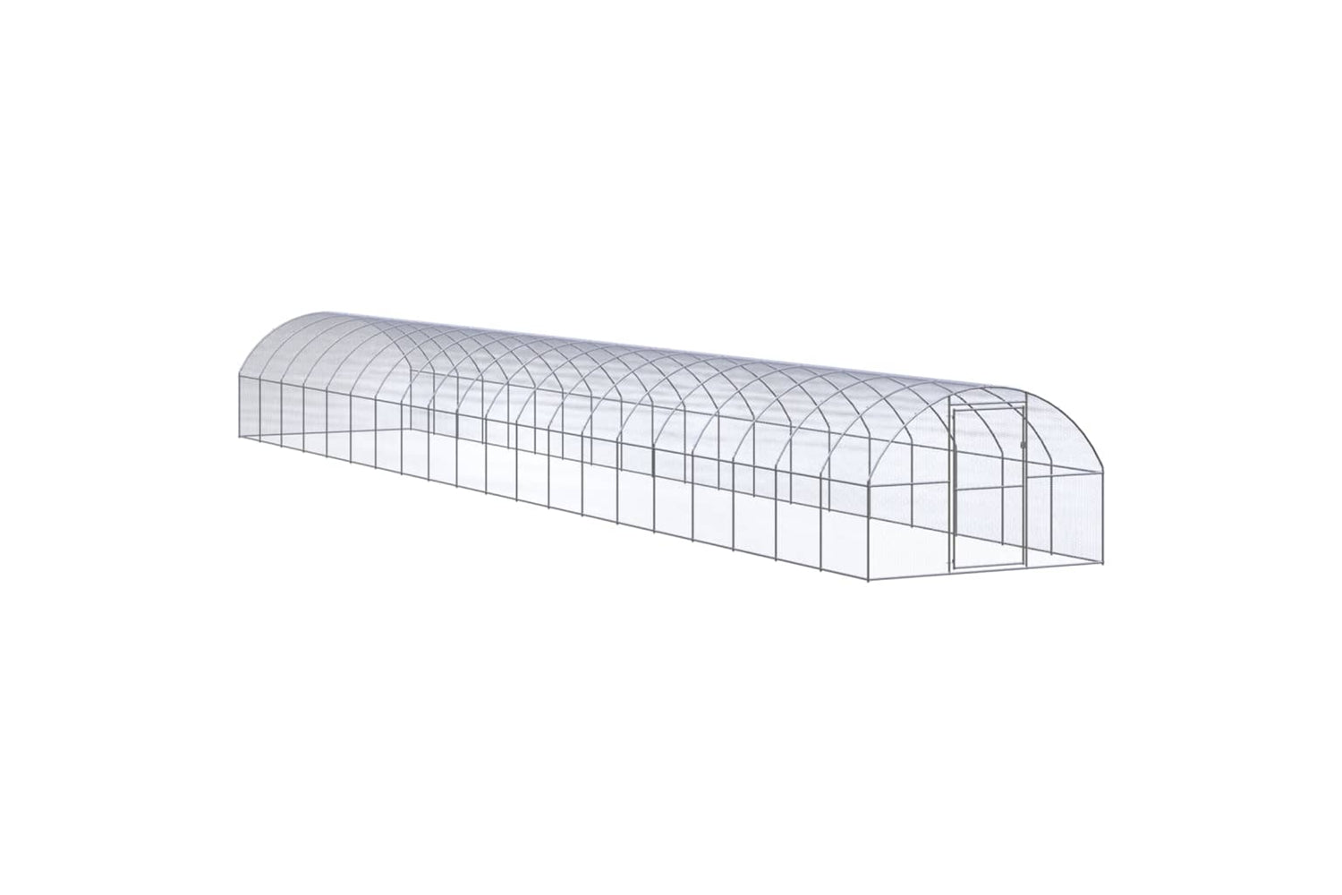 Vidaxl 3095470 Outdoor Chicken Coop 3x20x2 M Galvanised Steel