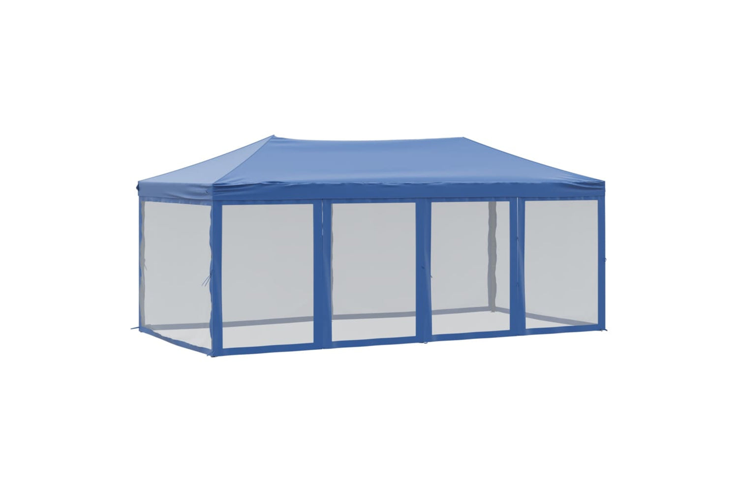 Vidaxl Folding Party Tent With Sidewalls Blue 3x6 M