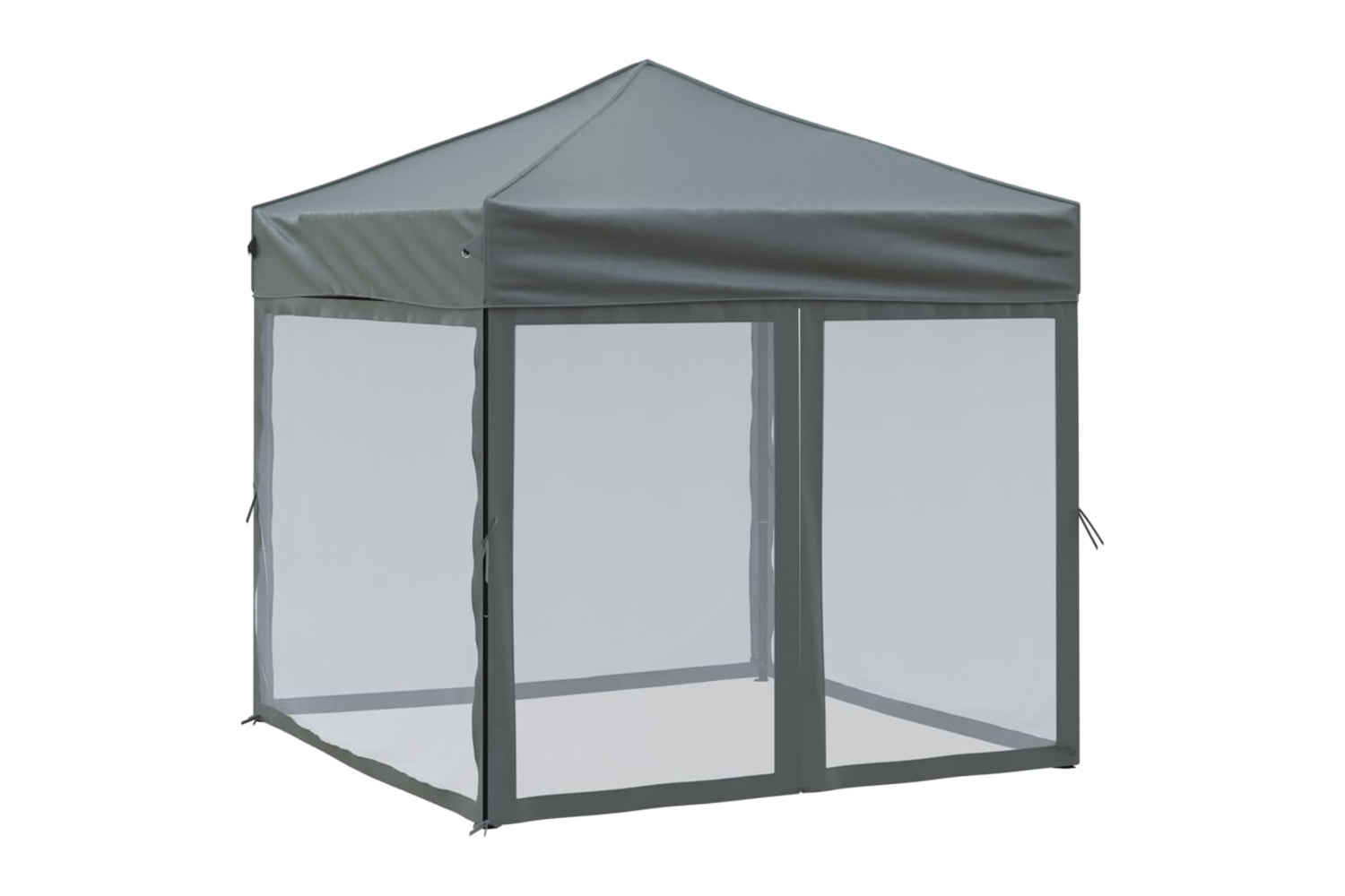 Vidaxl 93509 Folding Party Tent With Sidewalls Anthracite 2x2 M
