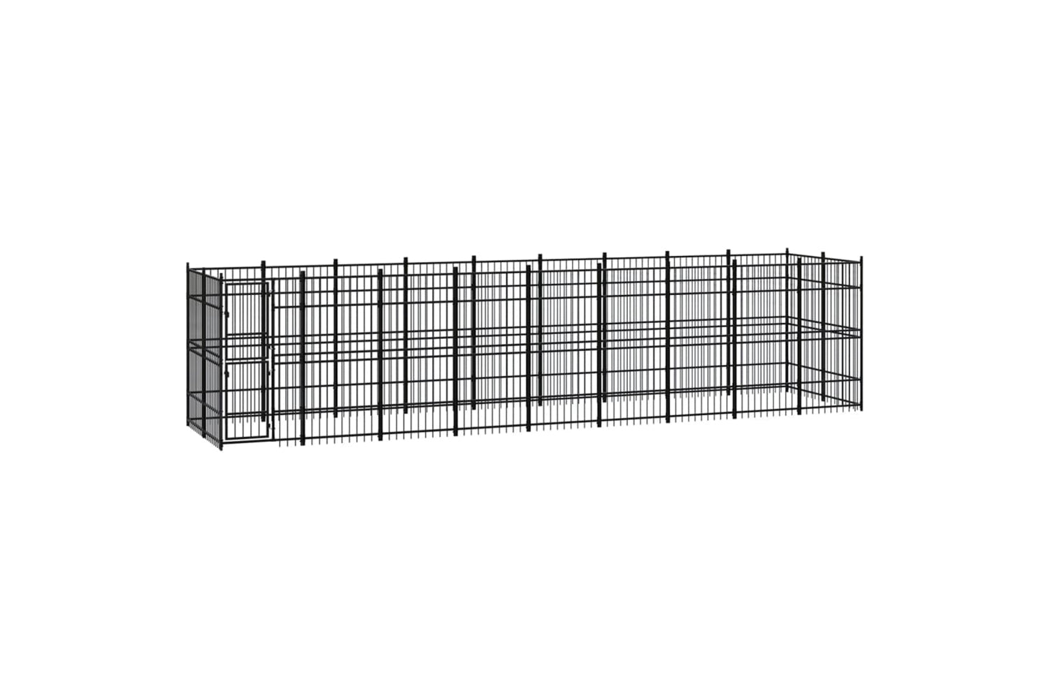 Vidaxl 3097963 Outdoor Dog Kennel Steel 16.59 M2