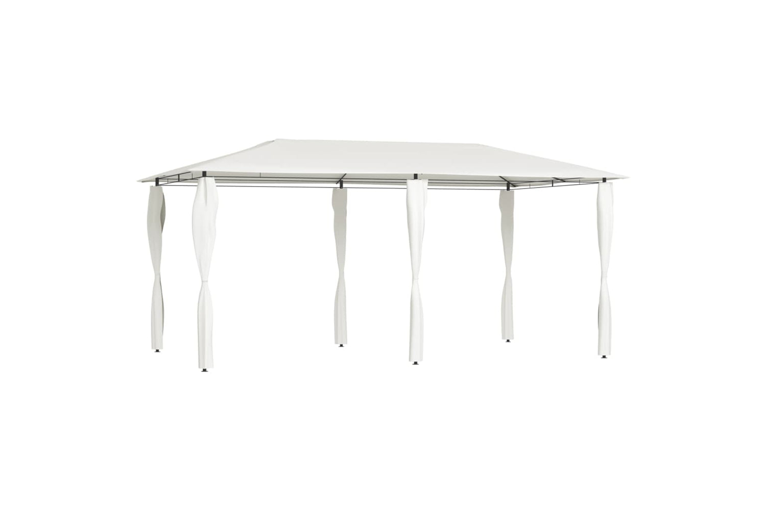 Vidaxl Gazebo With Post Covers 2.98x5.3x2.59 M Cream 160 G/mÂ²