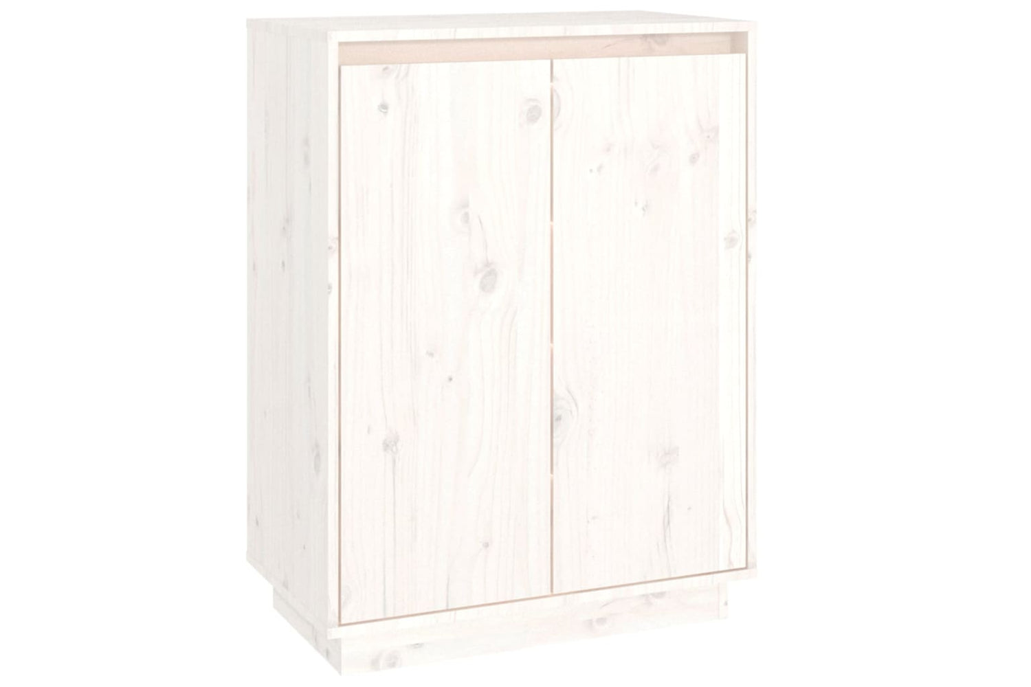 vidaXL 813531 Shoe Cabinet White 60x35x80cm Solid Wood Pine