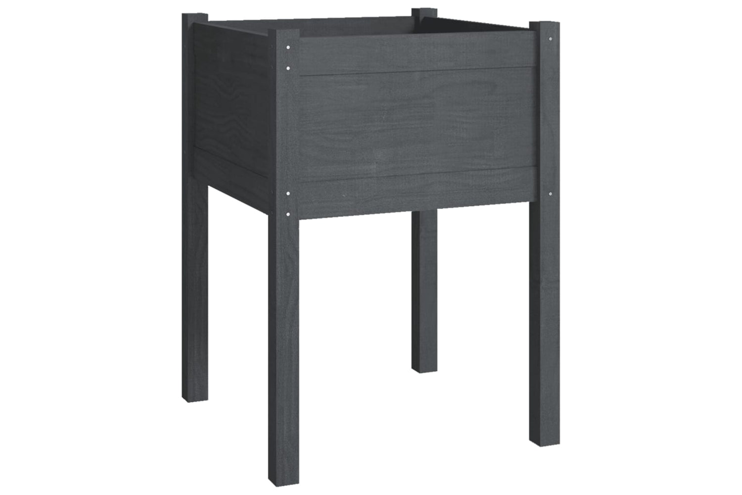 vidaXL 810803 Garden Planter Grey 50x50x70cm Solid Pinewood