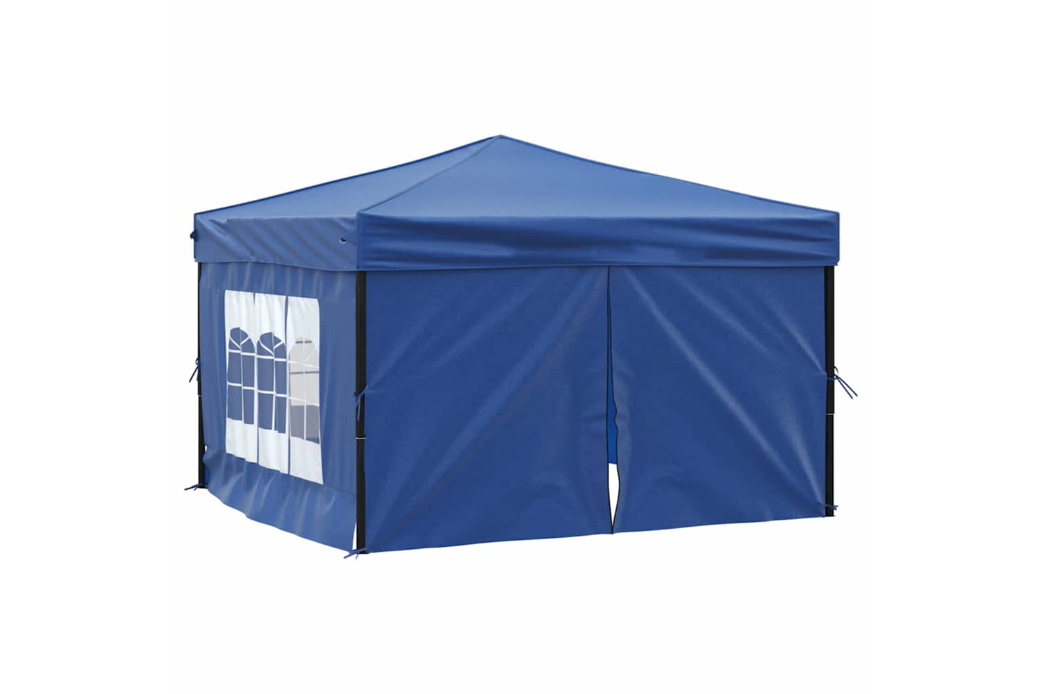 Vidaxl 93521 Folding Party Tent With Sidewalls Blue 3x3 M