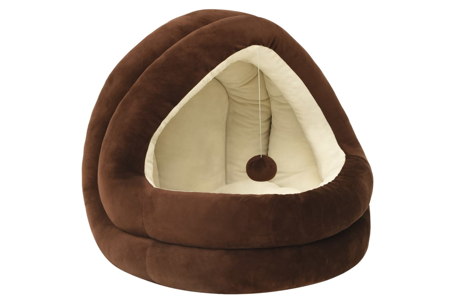 vidaXL 171399 Cat Bed 40x40x35cm Brown And Cream