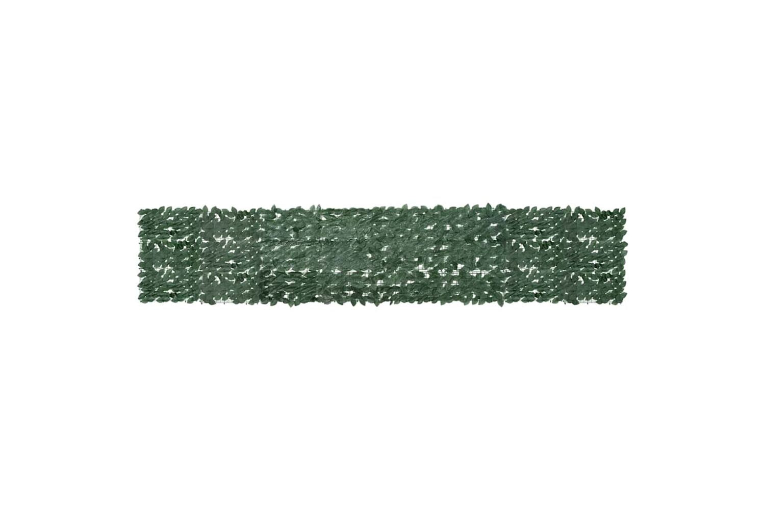 vidaXL 315484 Balcony Screen With Dark Green Leaves 400x75cm