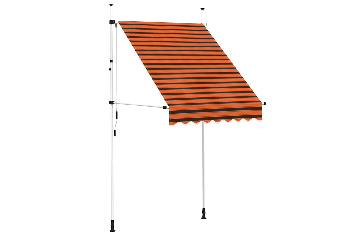 vidaXL 145835 Manual Retractable Awning 150cm Orange And Brown