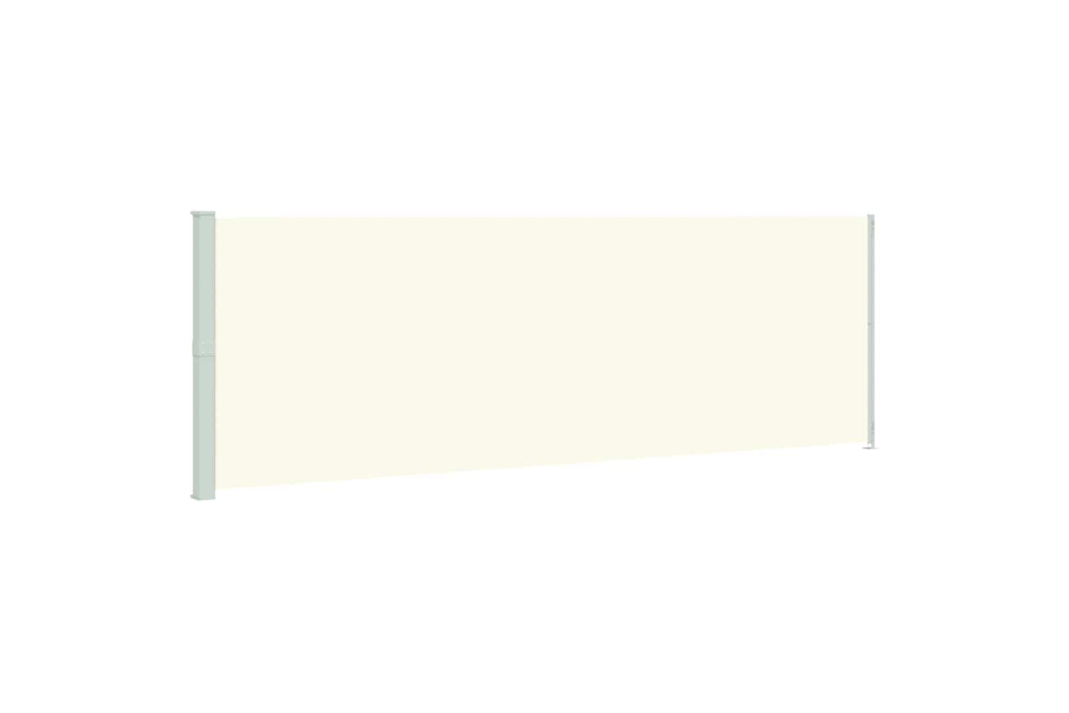 vidaXL 317971 Patio Retractable Side Awning 200x600cm Cream