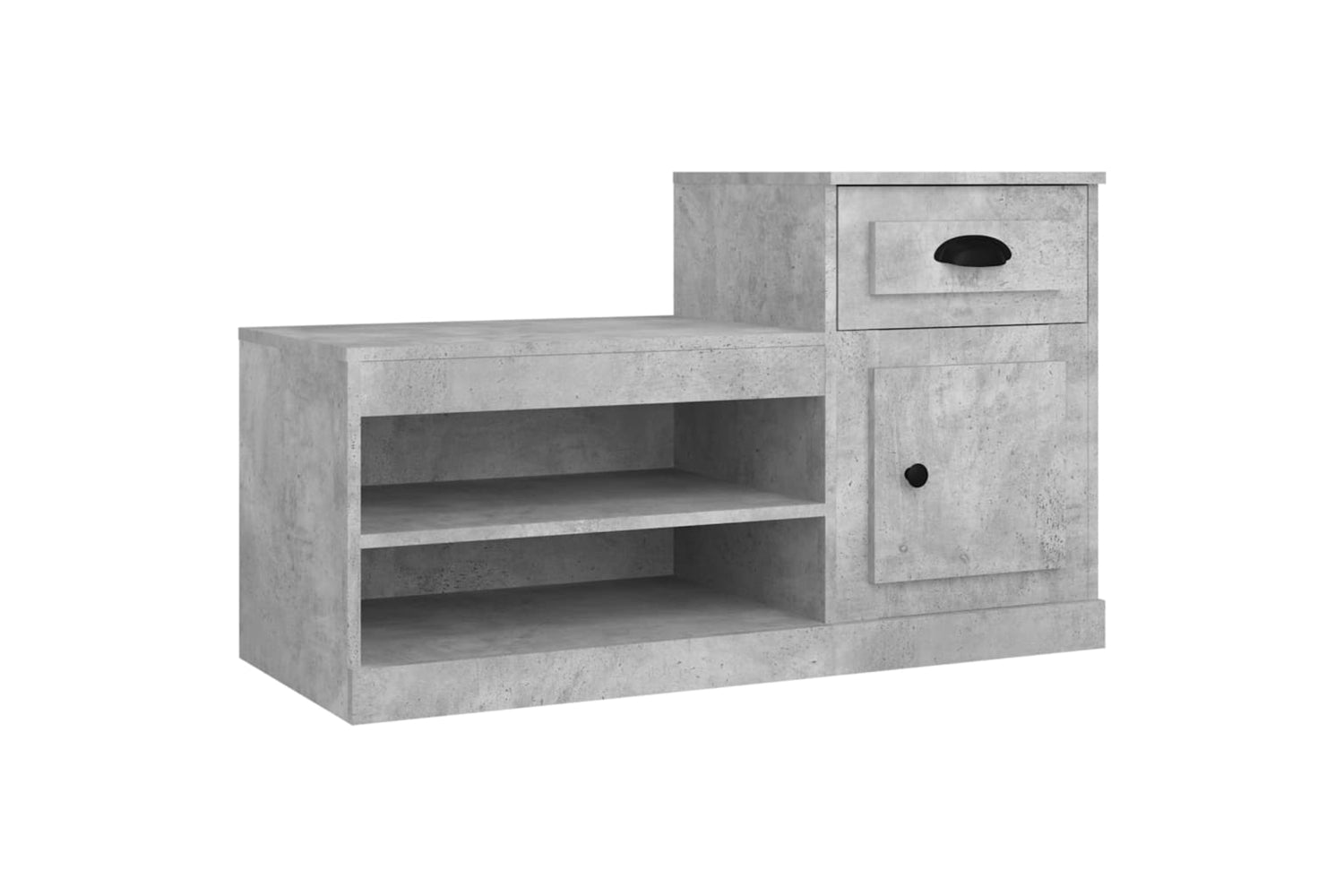 vidaXL 816420 Shoe Cabinet Concrete Grey 100x42x60cm Engineered Wood