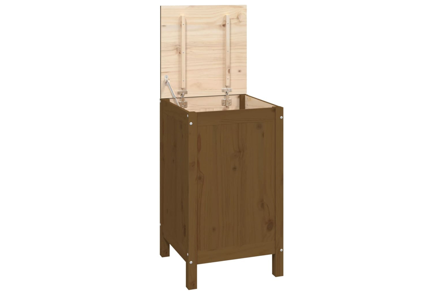 vidaXL 823577 Laundry Box Honey Brown 44x44x76cm Solid Wood Pine