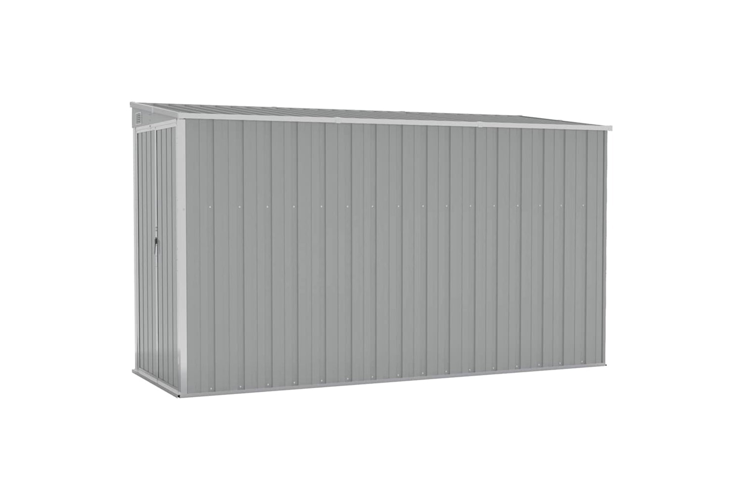 vidaXL 316226 Wall-mounted Garden Shed Grey 118x288x178cm Galvanised Steel