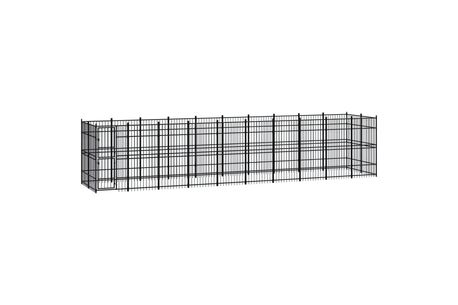 Vidaxl 3097964 Outdoor Dog Kennel Steel 18.43 M2