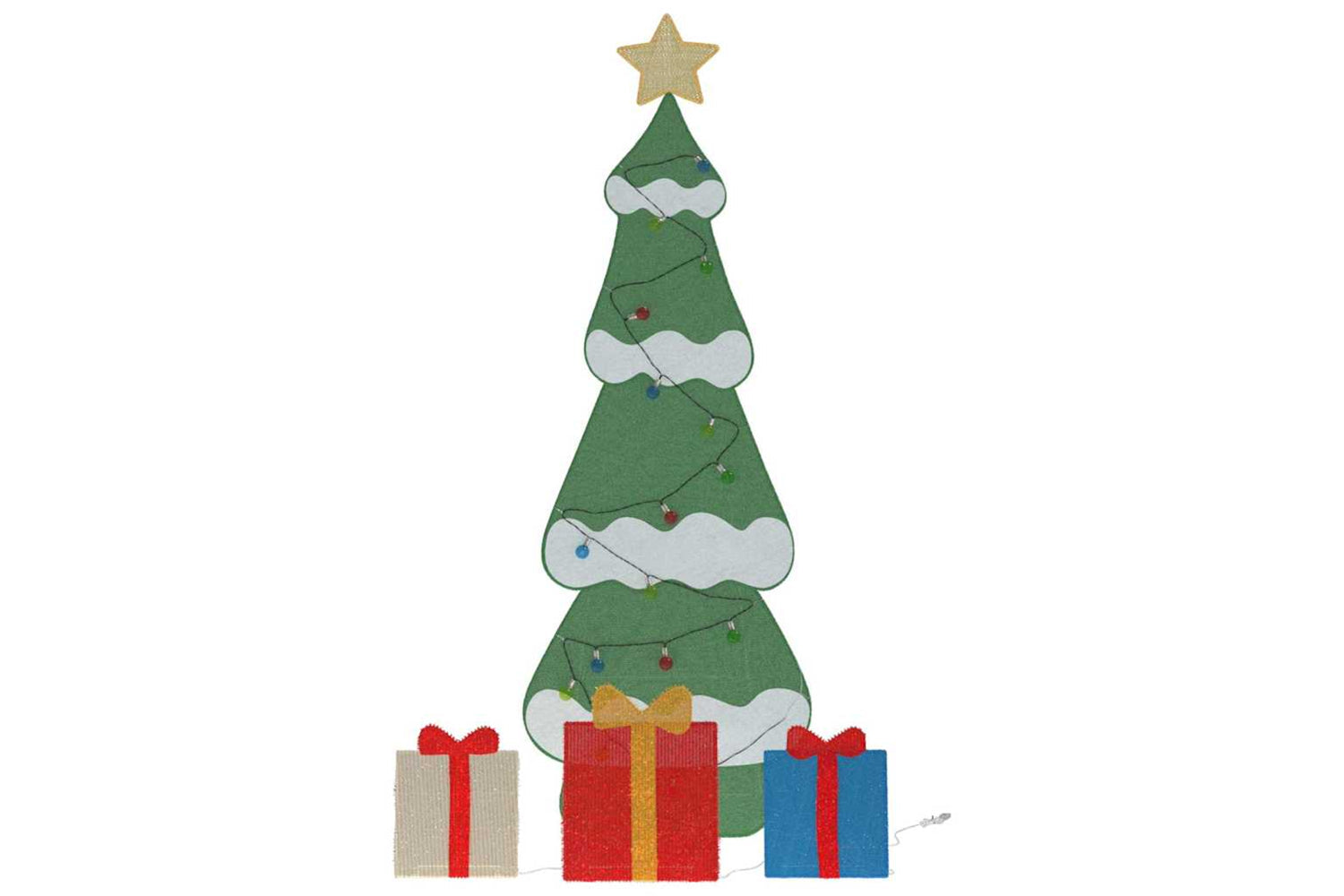 Vidaxl Lighted Christmas Tree With 3 Gift Boxes 2d Warm White 150 Cm-5