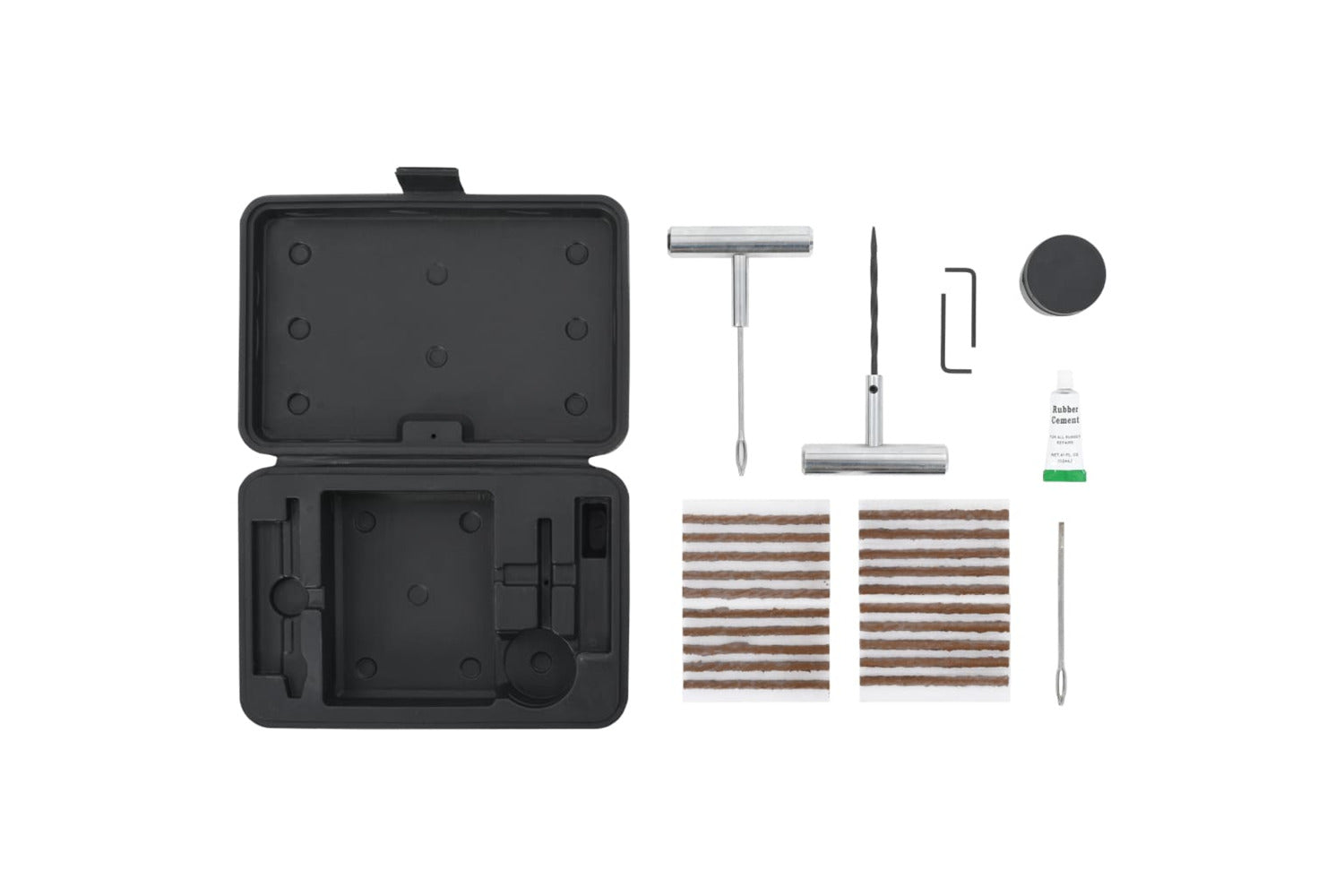Vidaxl 210461 27 Piece Car Tire Repair Kit-2