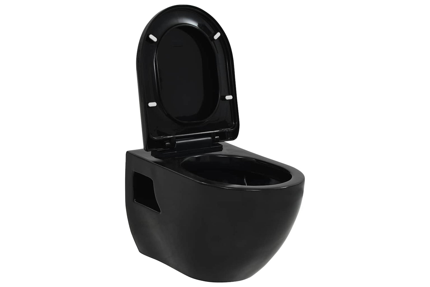 Vidaxl 143023 Wall-hung Toilet Ceramic Black