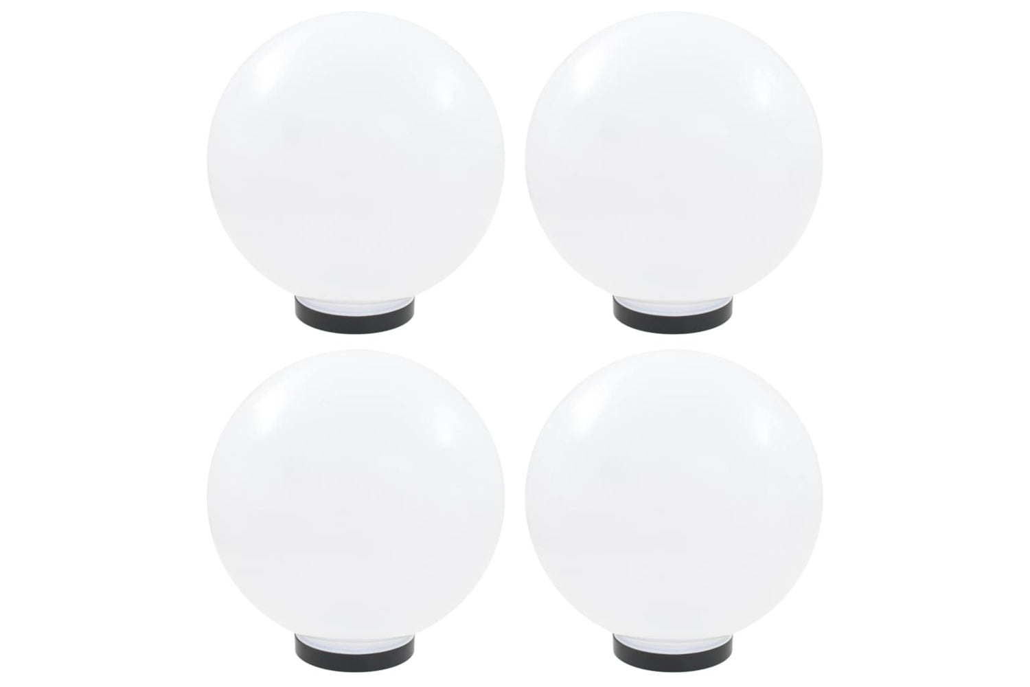 vidaXL 277143 Led Bowl Lamps 4 Pcs Spherical 30cm Pmma