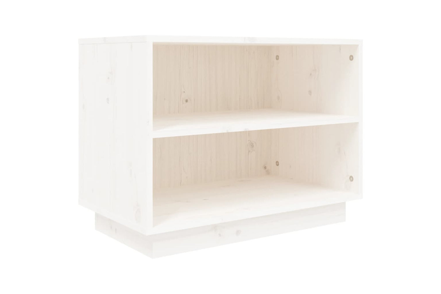 vidaXL 813546 Shoe Cabinet White 60x34x45cm Solid Wood Pine