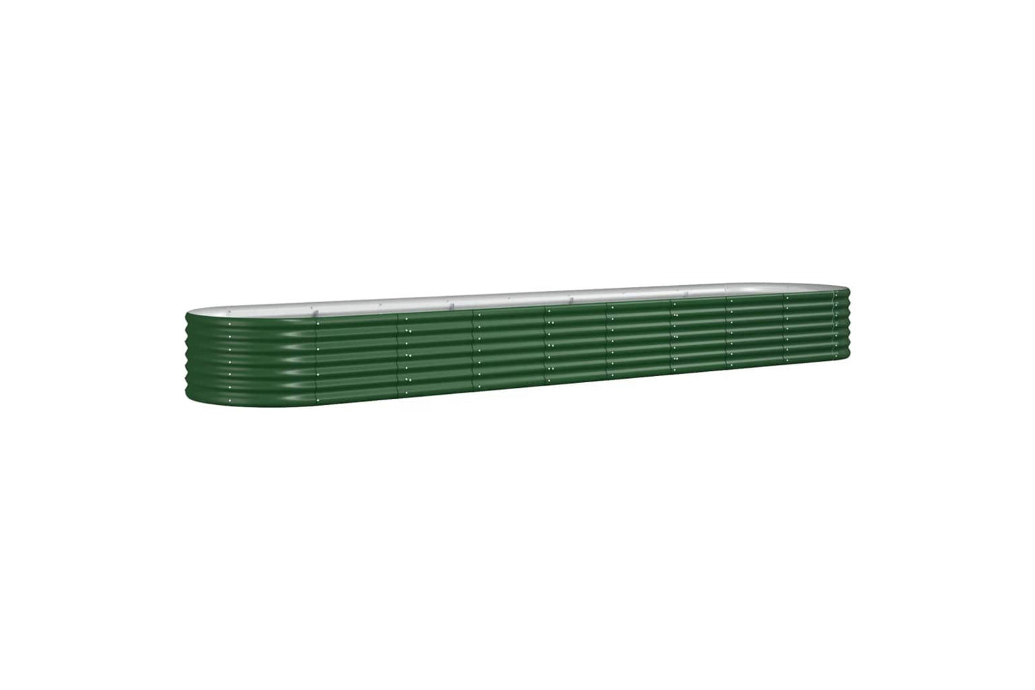 vidaXL 318928 Garden Raised Bed Powder-coated Steel 368x80x36cm Green