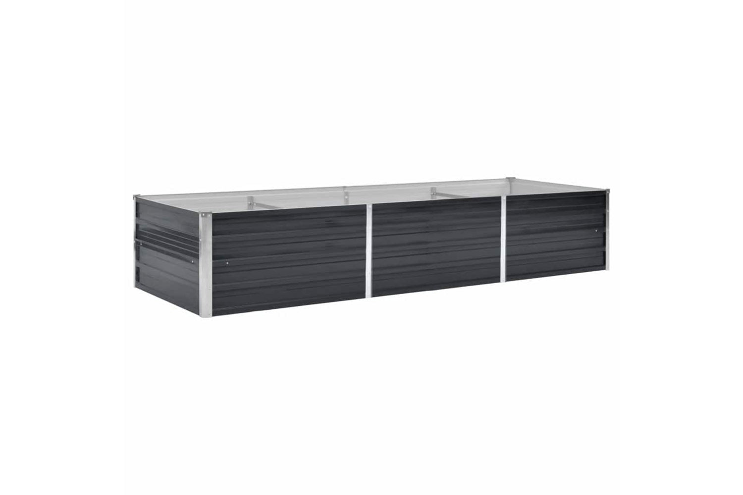 vidaXL 45727 Garden Raised Bed Anthracite 240x80x45cm Galvanised Steel