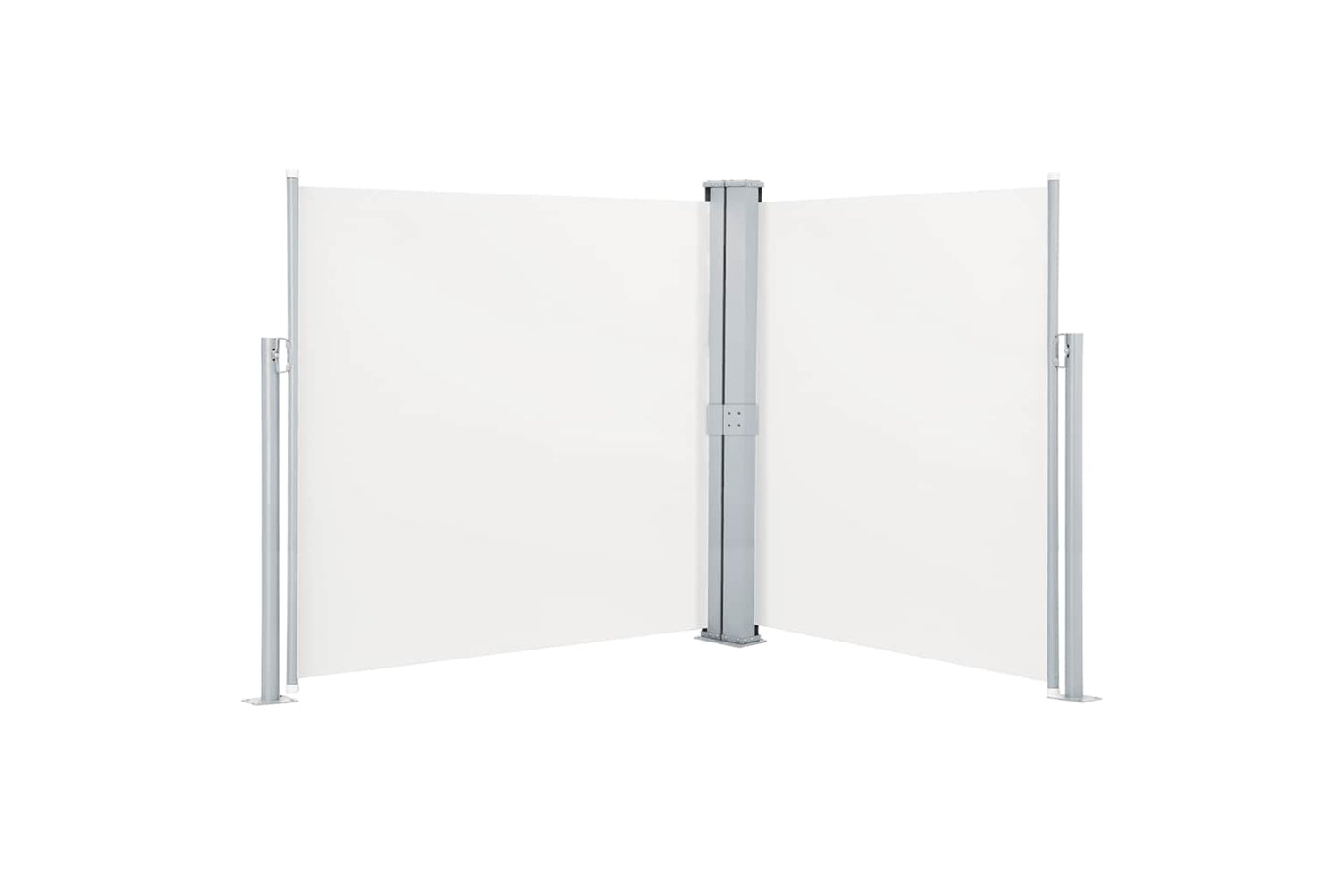vidaXL 48467 Patio Retractable Double Side Awning 170x600cm Cream