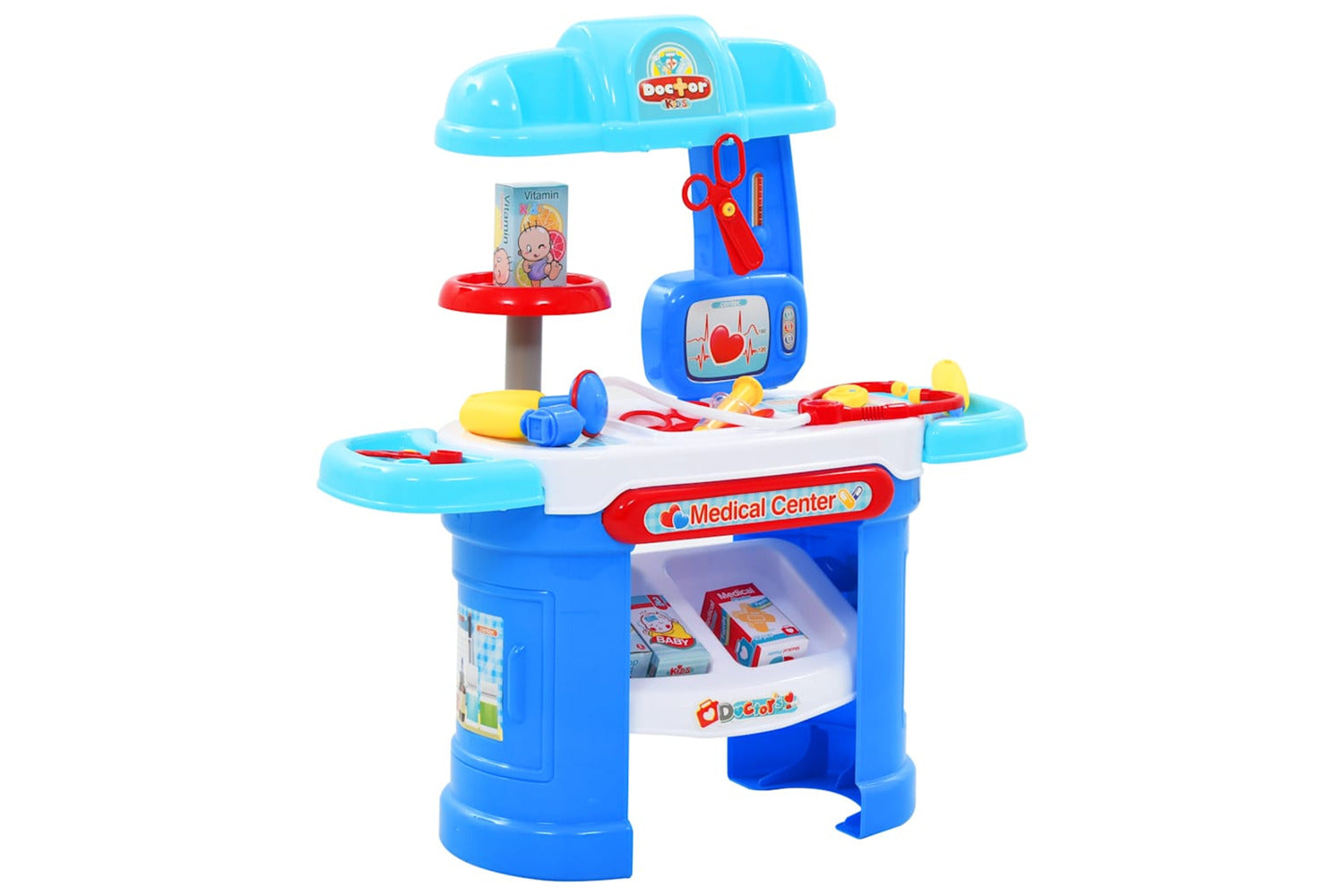Vidaxl 15 Piece Kids' Pretend Doctor Play Set 38x30x67.5 Cm-2