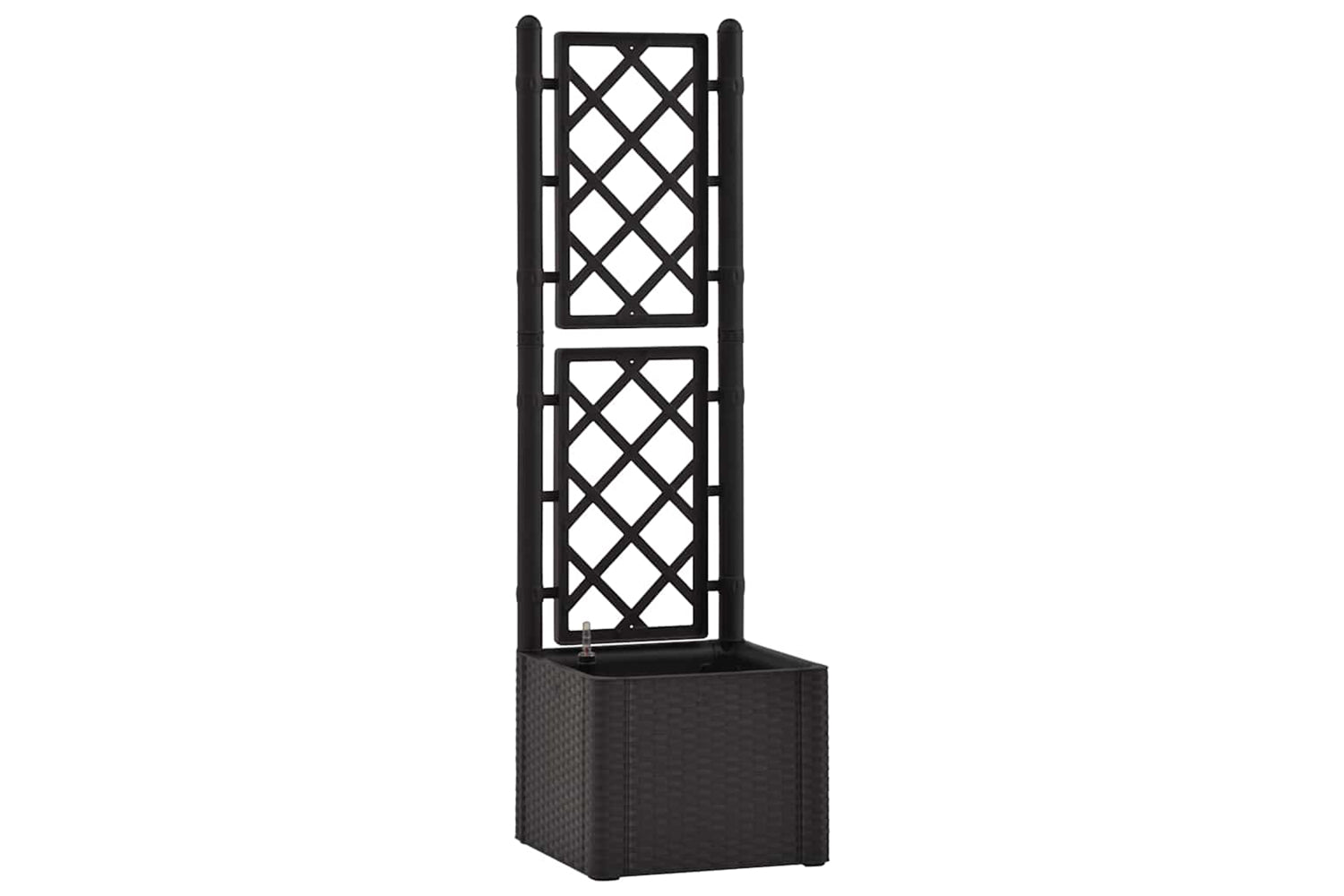 Vidaxl 313965 Garden Raised Bed With Trellis And Self Watering System Anthracite