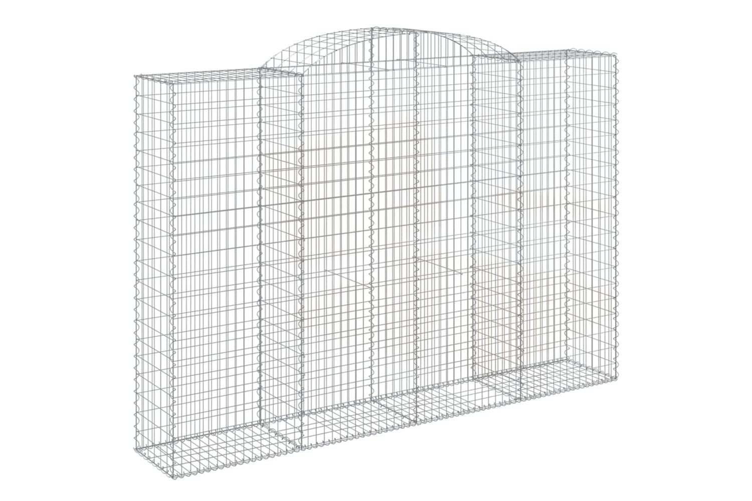 vidaXL 153520 Arched Gabion Basket 300x50x200/220cm Galvanised Iron