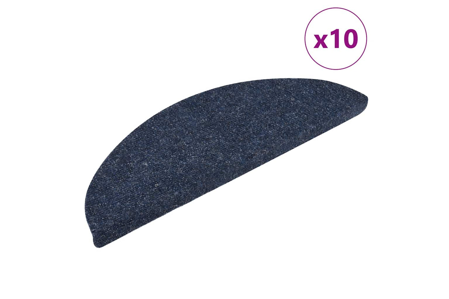 vidaXL 149685 Self-adhesive Stair Mats 10 Pcs Blue 56x17x3cm Needle Punch