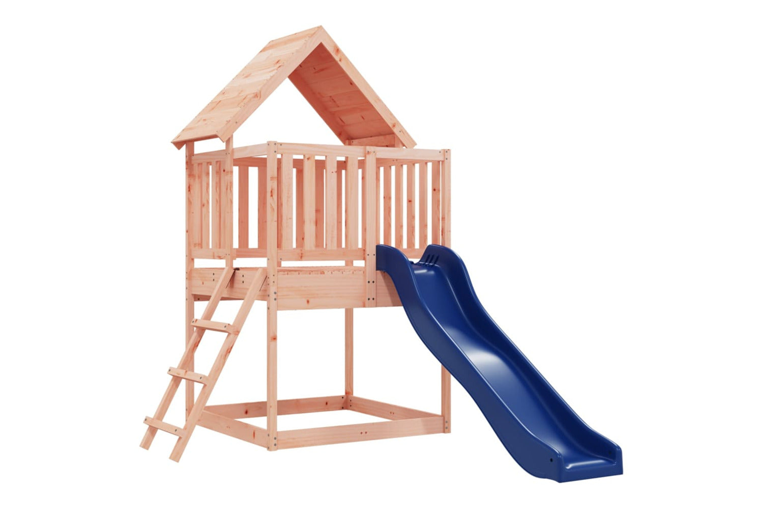 Vidaxl 3155934 Playhouse With Slide Ladder Solid Wood Douglas-2