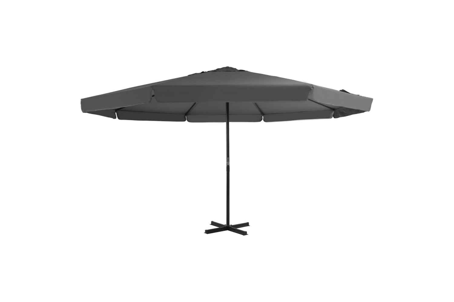 vidaXL 44474 Outdoor Parasol With Aluminium Pole 500cm Anthracite