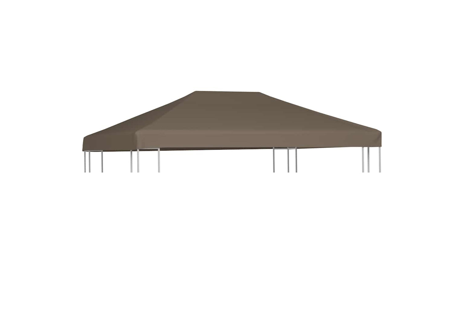 Vidaxl Gazebo Top Cover 310 G/m2 3x4 M Taupe