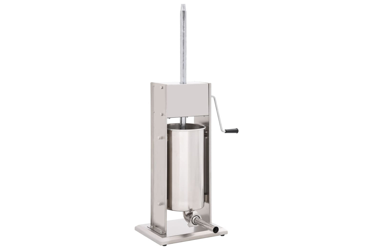 Vidaxl 50965 Manual Sausage Stuffer Silver 15 L Stainless Steel