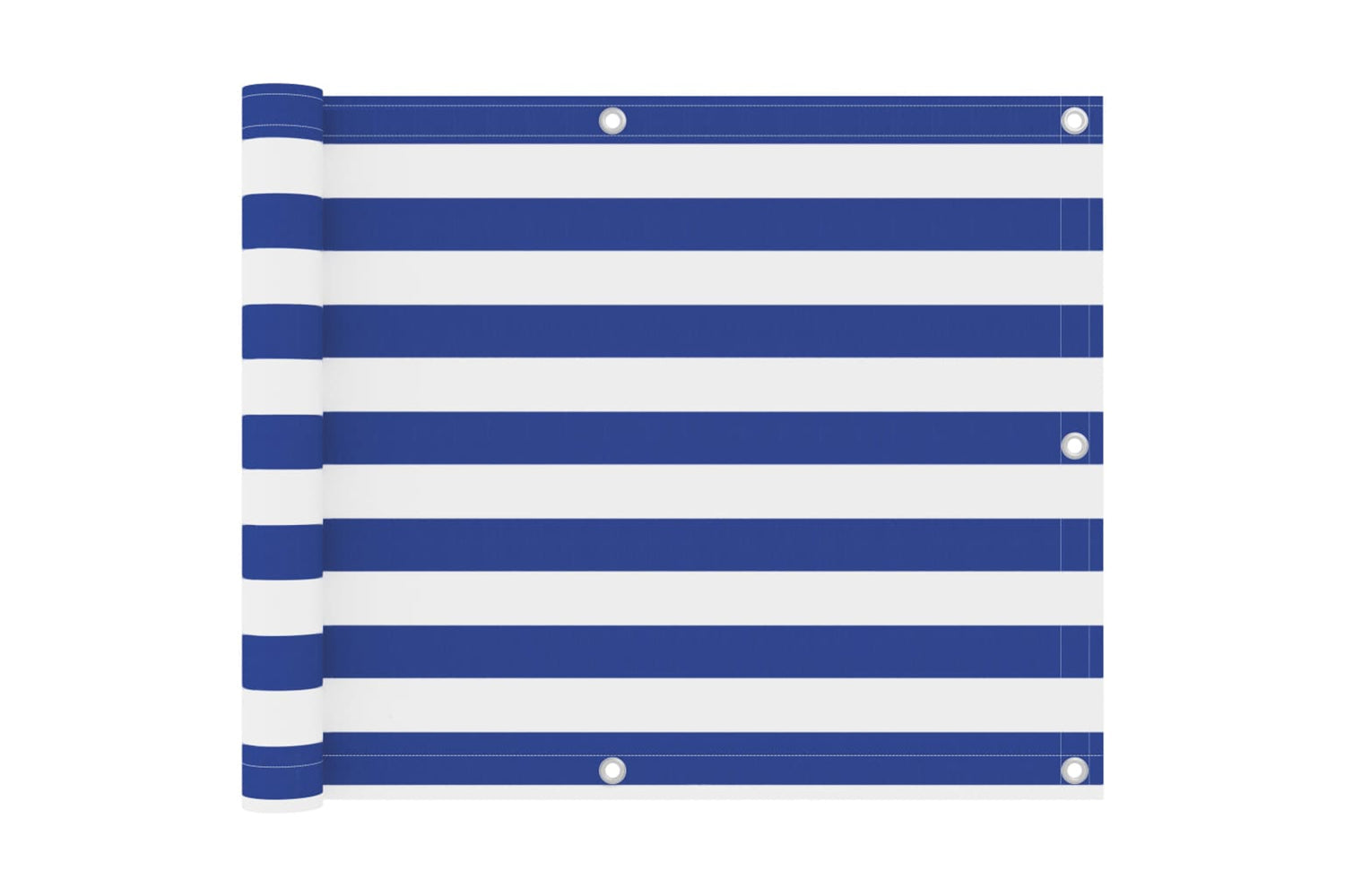 vidaXL 134912 Balcony Screen White And Blue 75x300cm Oxford Fabric