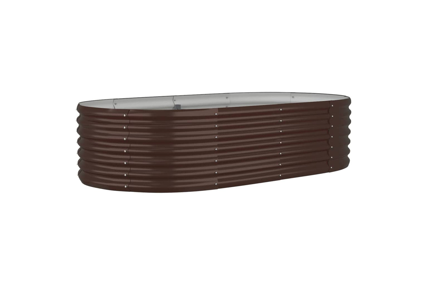 vidaXL 318915 Garden Raised Bed Powder-coated Steel 152x80x36cm Brown