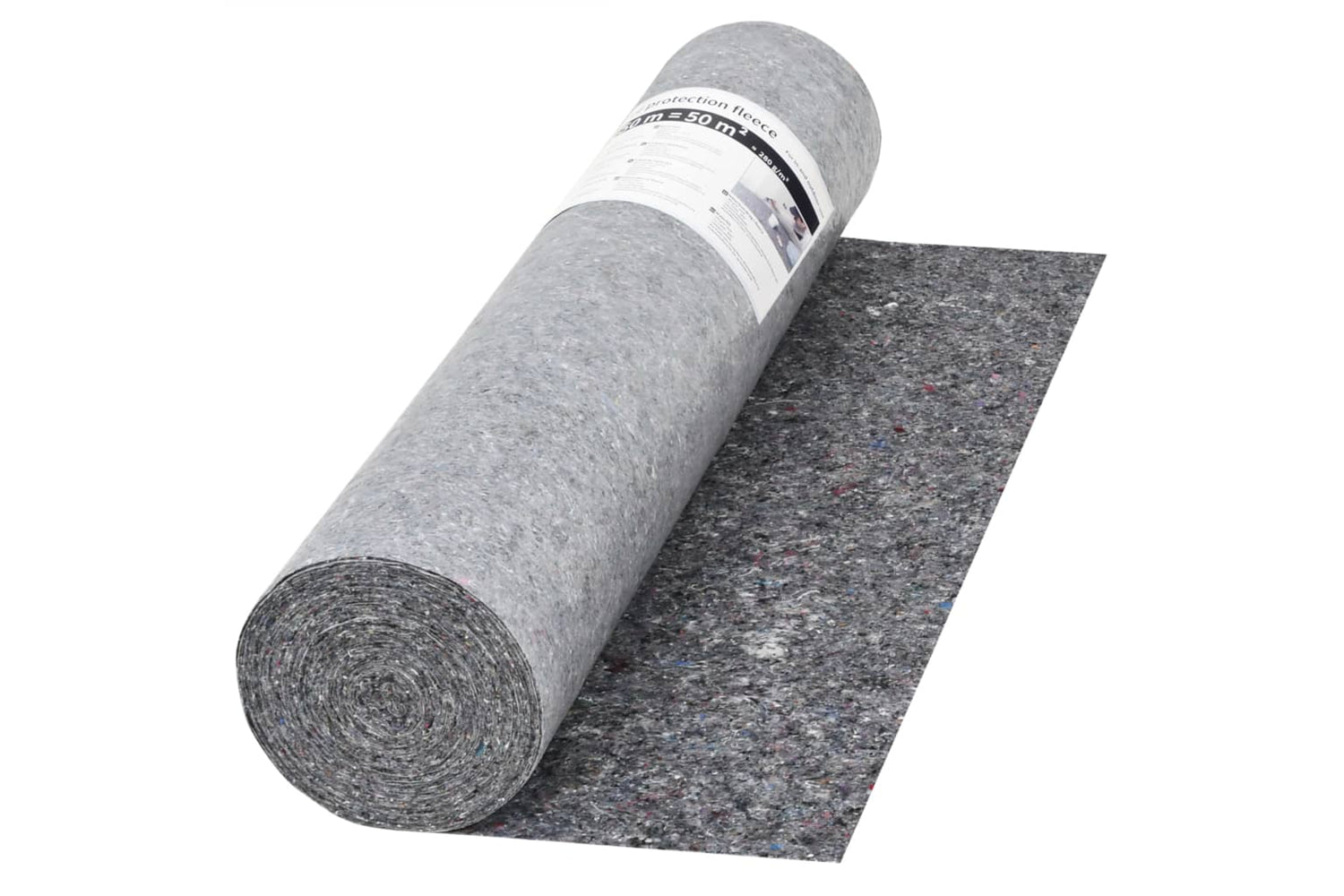 Vidaxl 142698 Non-slip Painter Fleece 50 M 280 G/mâ² Grey