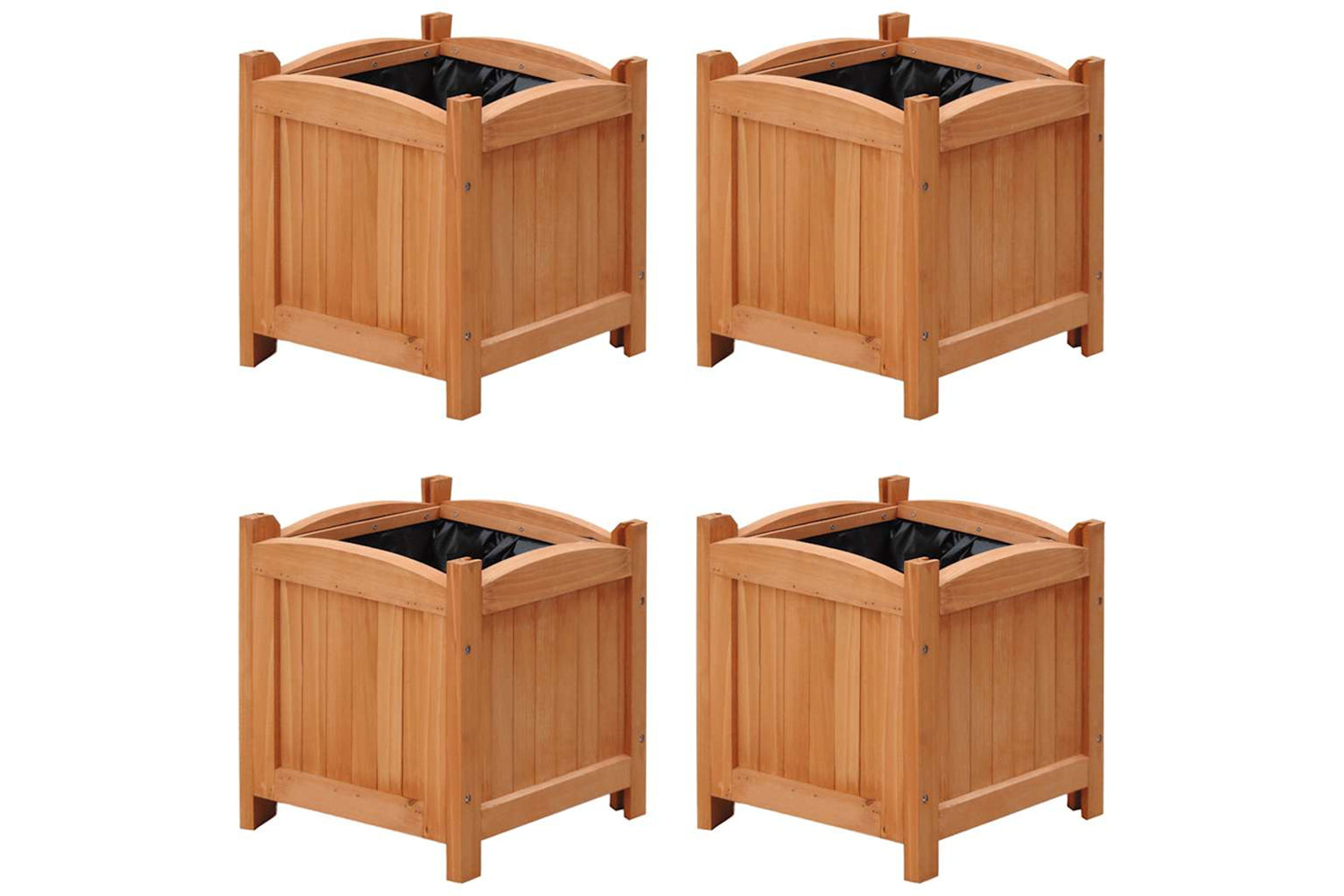 vidaXL 276010 Raised Beds 4 Pcs 30x30x30cm (2x41301)