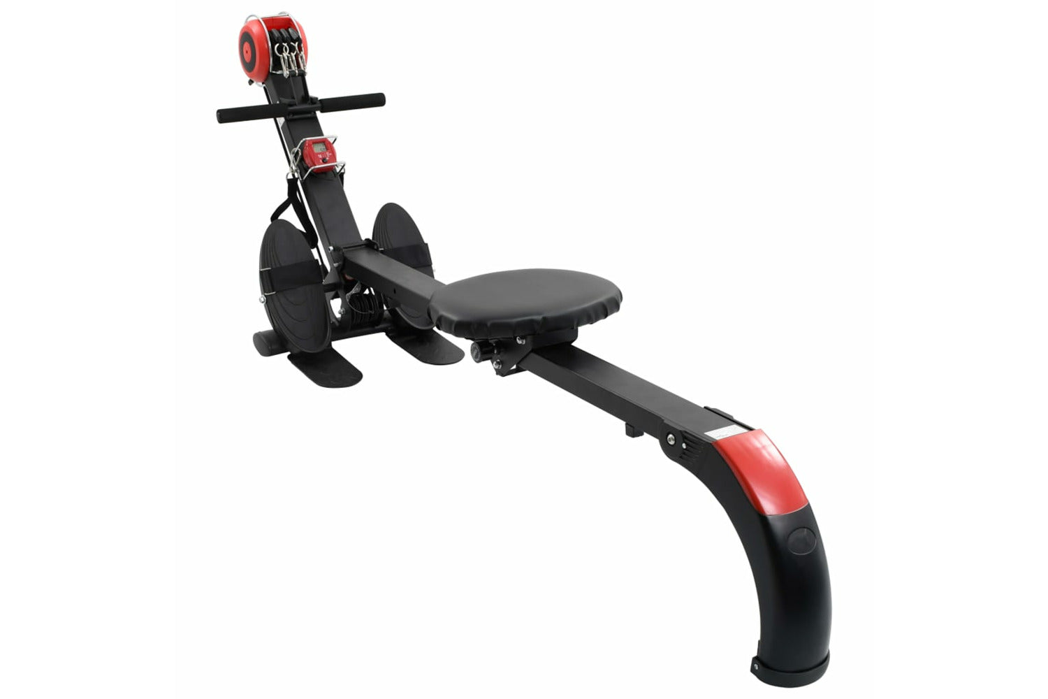 Vidaxl 92013 Folding Rowing Machine Adjustable Resistance-2