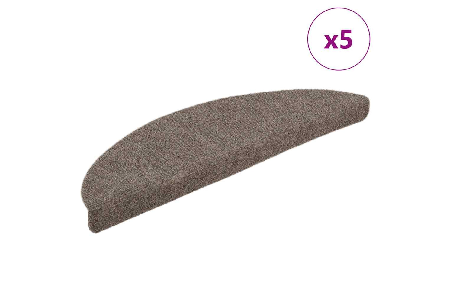 vidaXL 149692 Self-adhesive Stair Mats 5 Pcs Cream 56x17x3cm Needle Punch