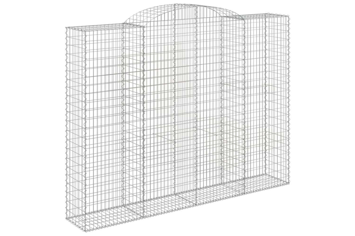 vidaXL 153521 Arched Gabion Basket 300x50x220/240cm Galvanised Iron