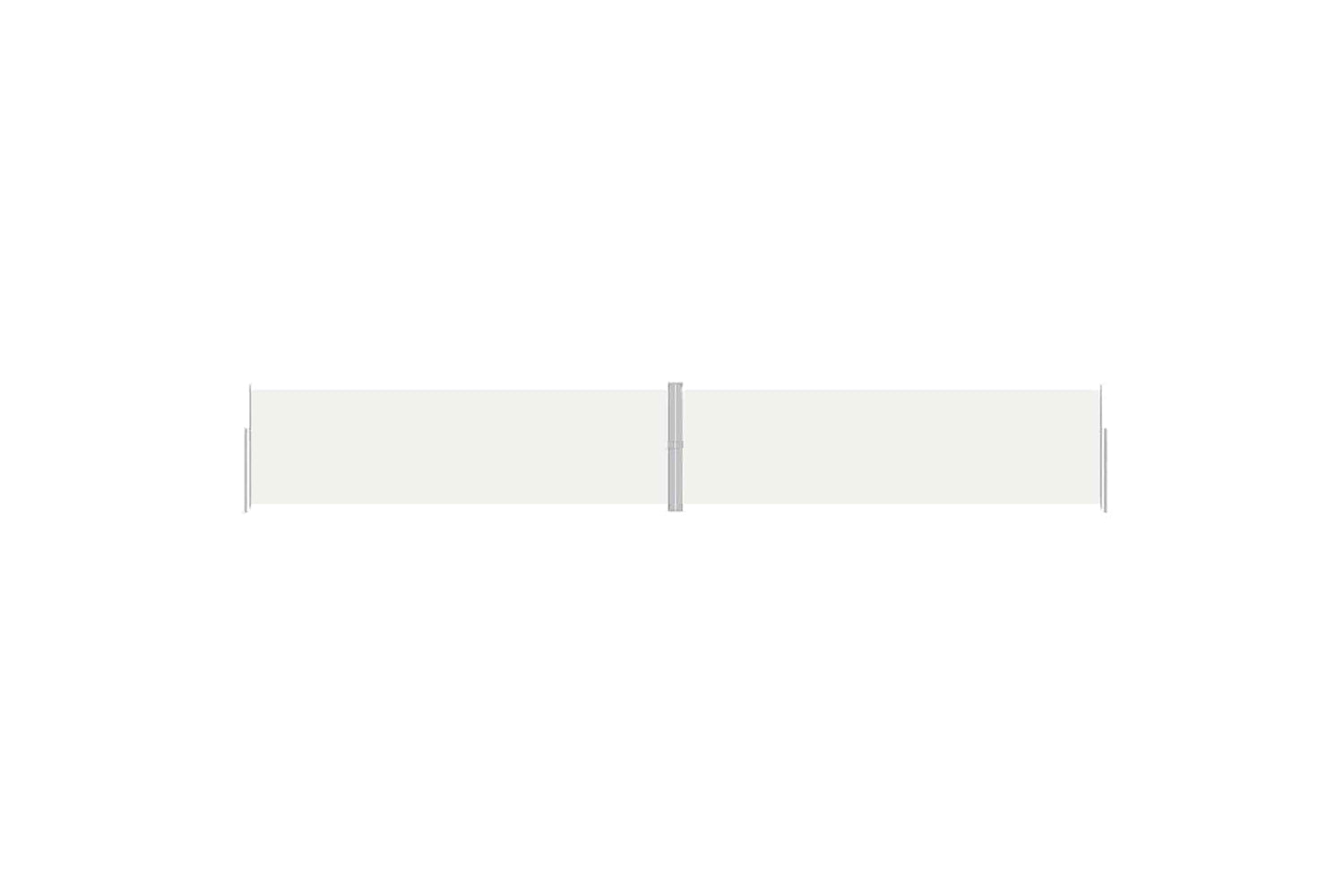vidaXL 318073 Retractable Side Awning Cream 180x1200cm