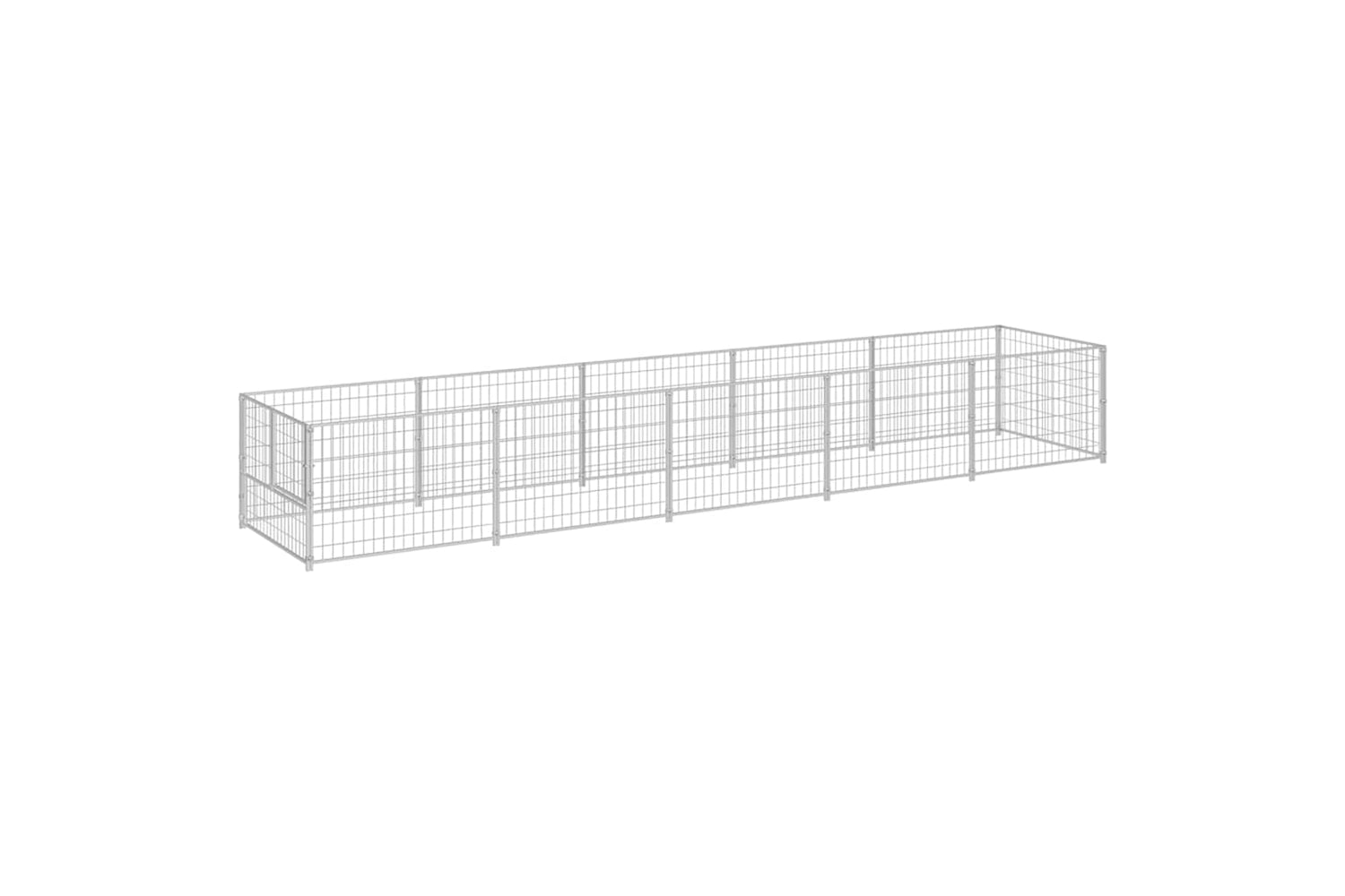 Vidaxl 3082103 Dog Kennel Silver 5 M2 Steel