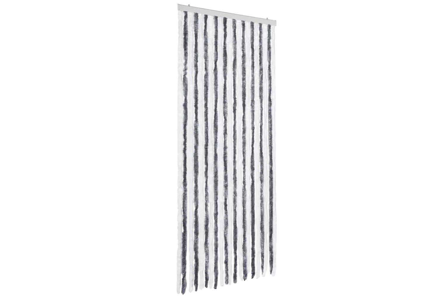 vidaXL Insect Curtain Grey And White 90x200cm Chenille