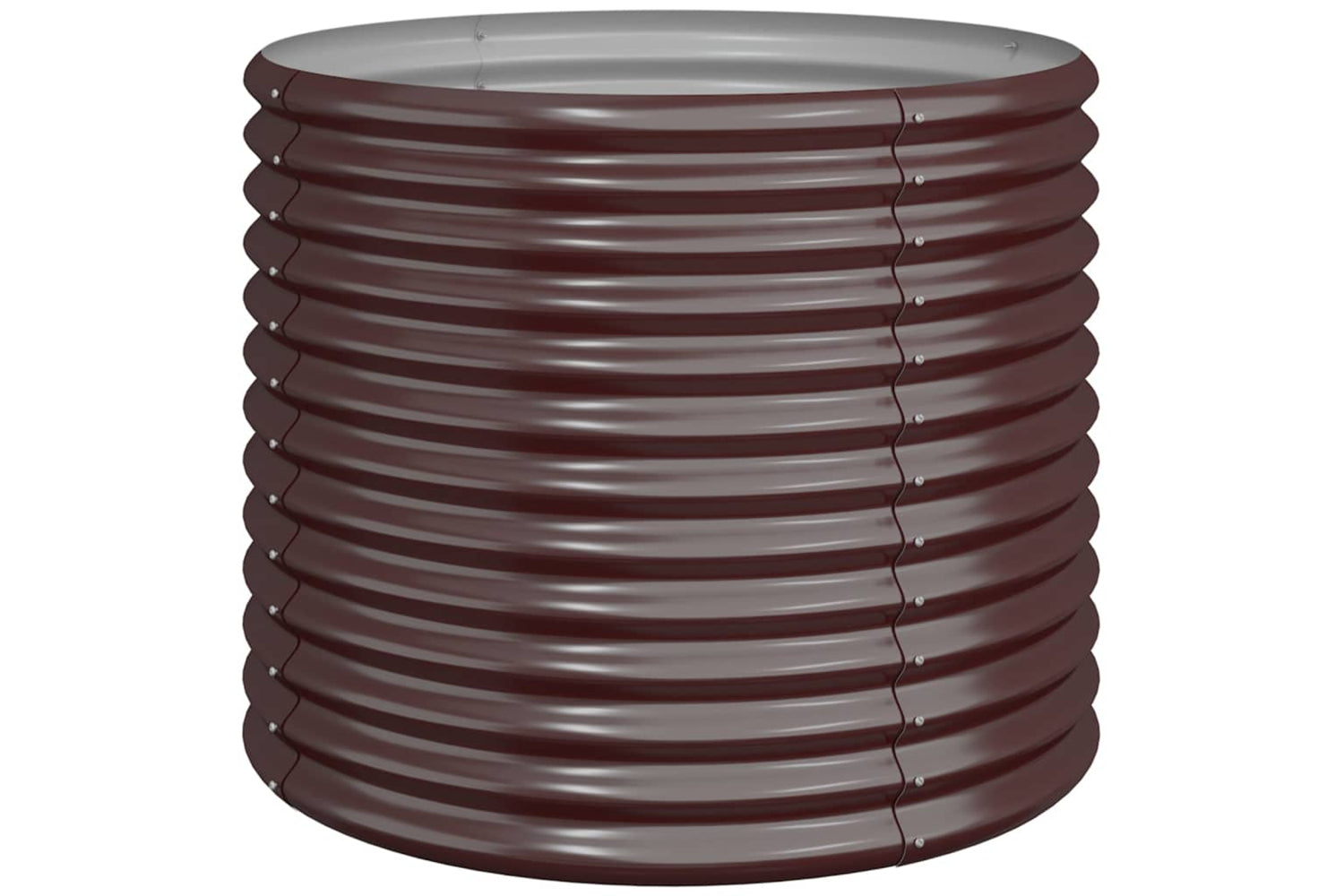 vidaXL 318860 Garden Planter Powder-coated Steel 80x80x68cm Brown