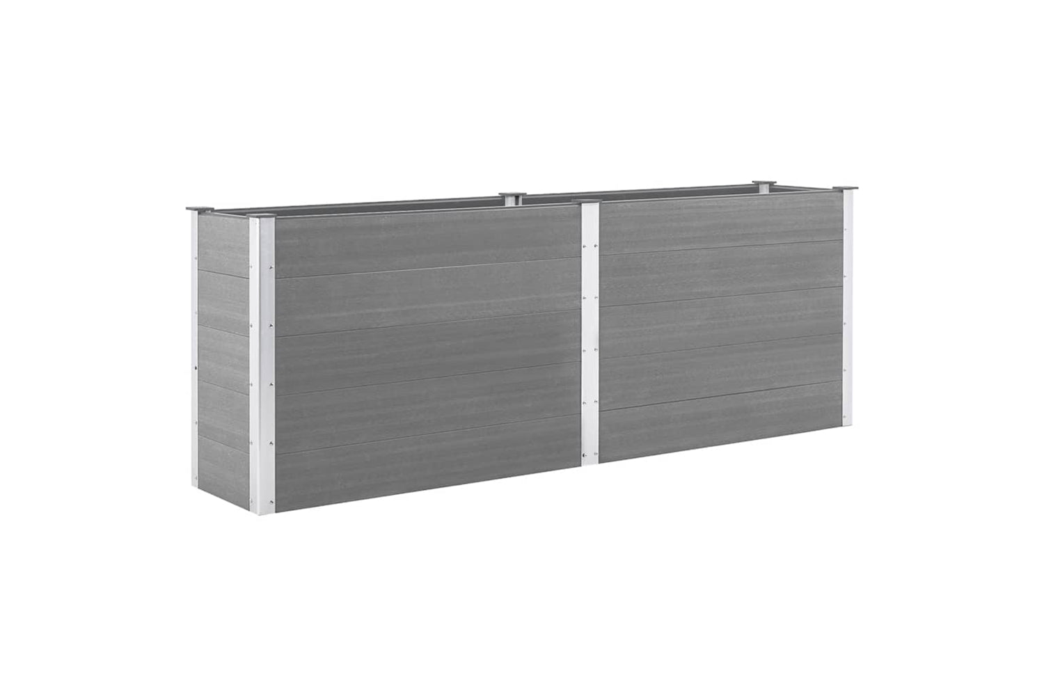 vidaXL 49058 Garden Raised Bed 250x50x91cm Wpc Grey