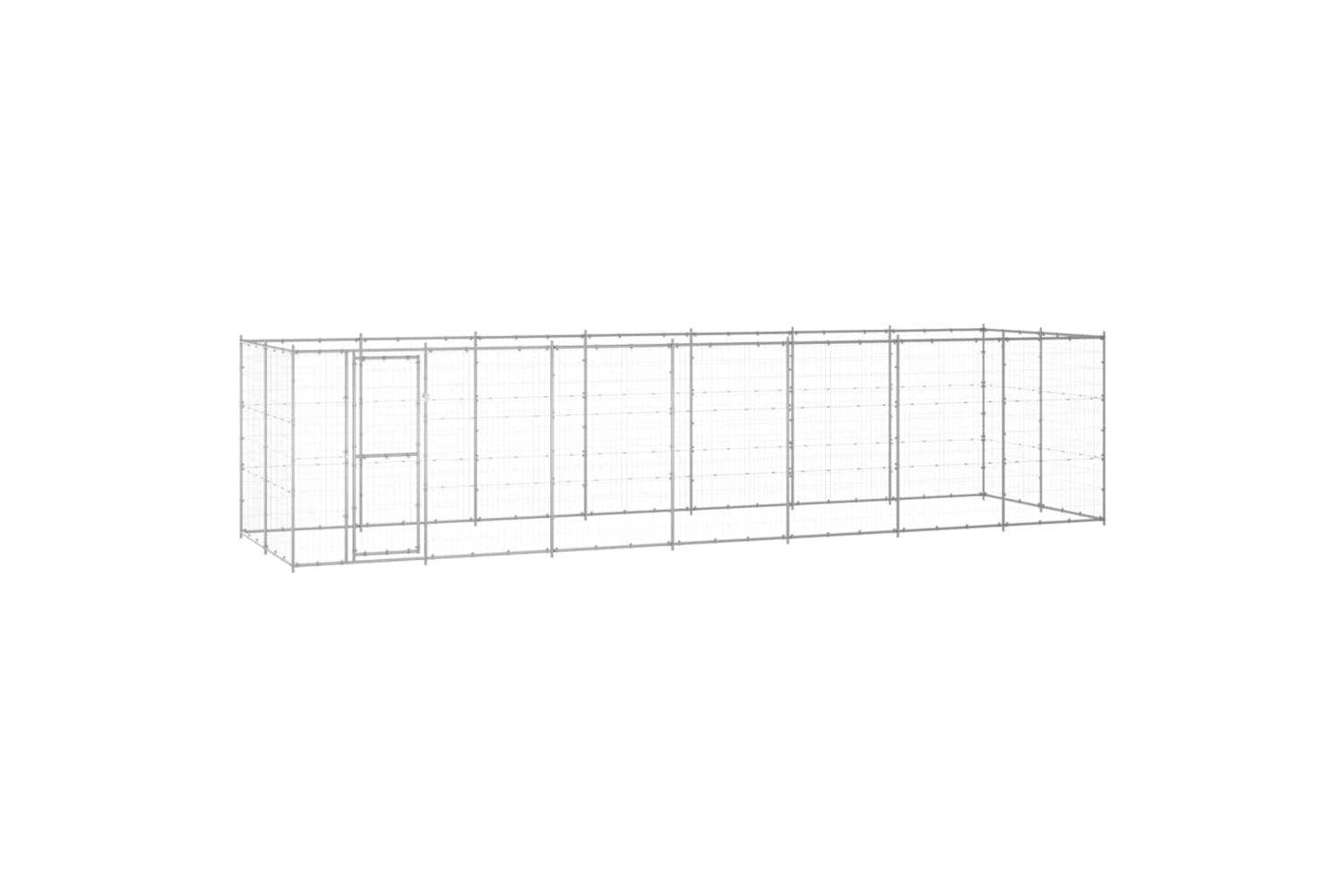 Vidaxl 3082310 Outdoor Dog Kennel Galvanised Steel 16.94 M2