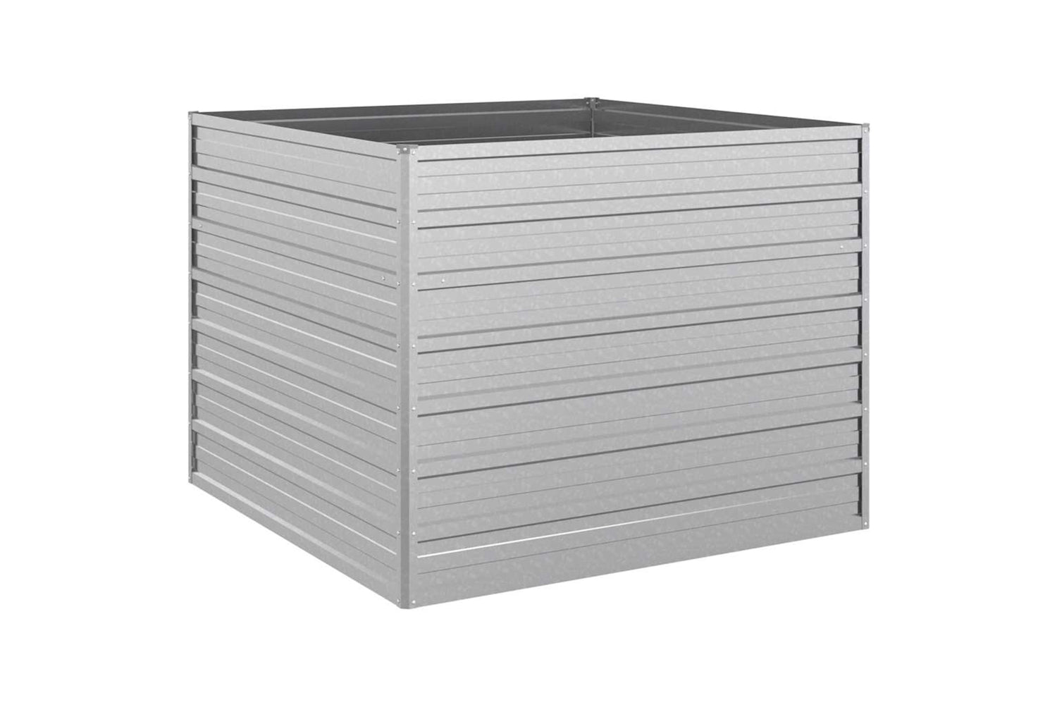 Vidaxl Garden Raised Bed 100x100x77 Cm Galvanized Steel Silver