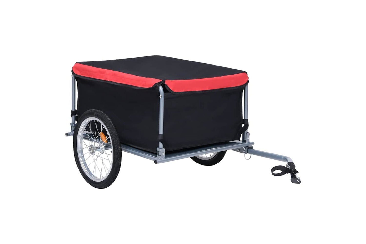 Vidaxl Bike Trailer Black And Red 65 Kg-2