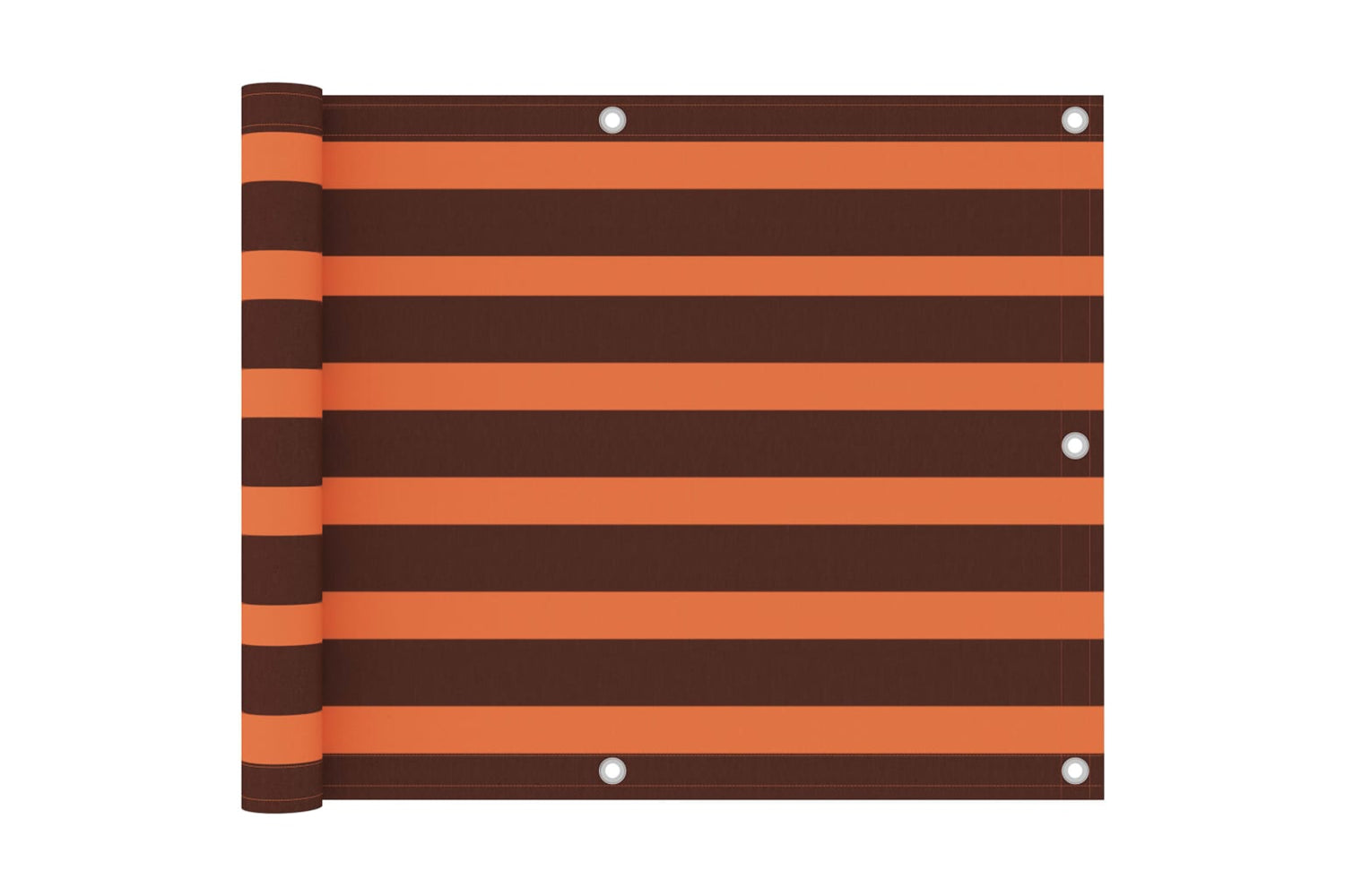 vidaXL 134925 Balcony Screen Orange And Brown 75x400cm Oxford Fabric