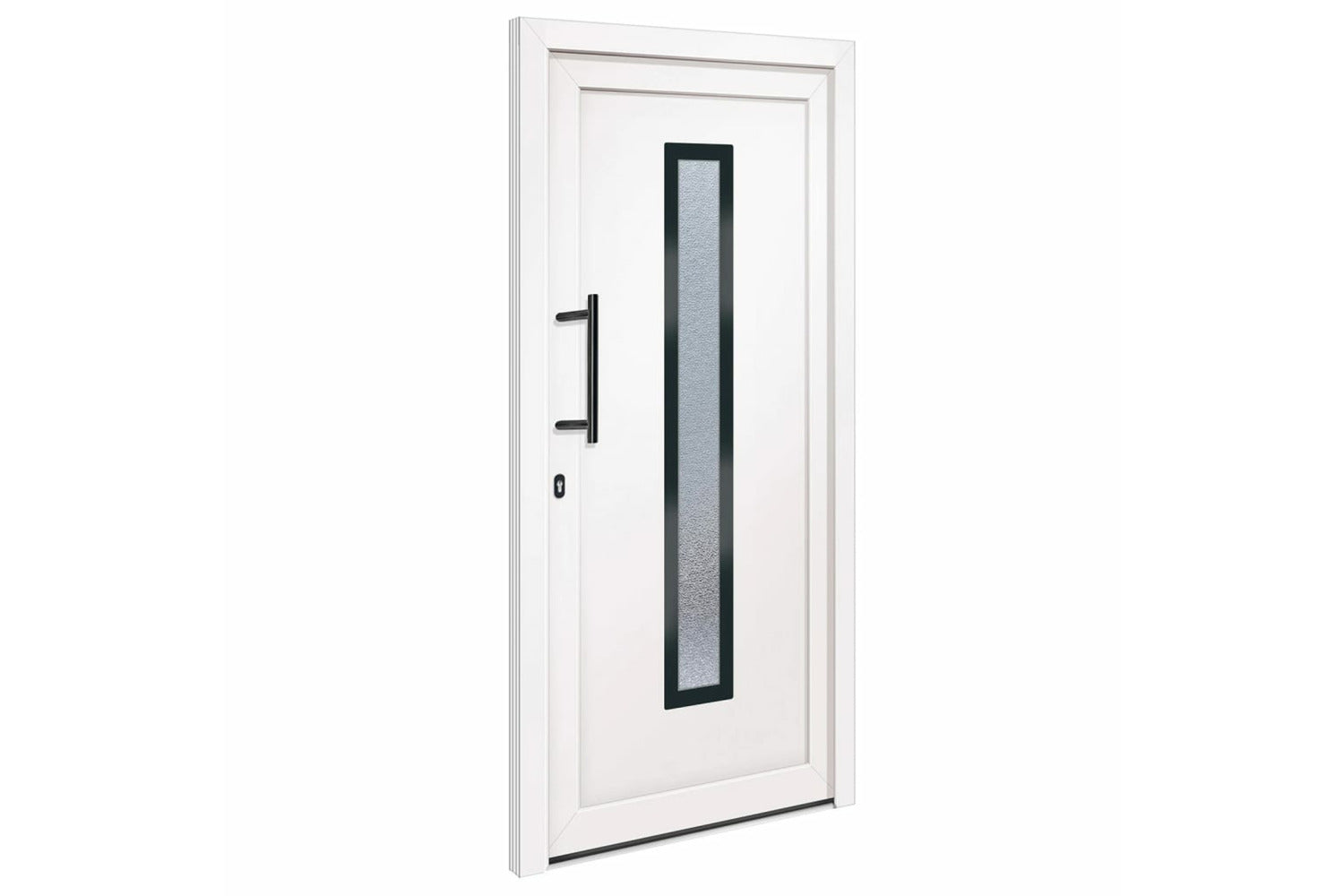 vidaXL 3157076 Front Door White 98x208cm Pvc-2