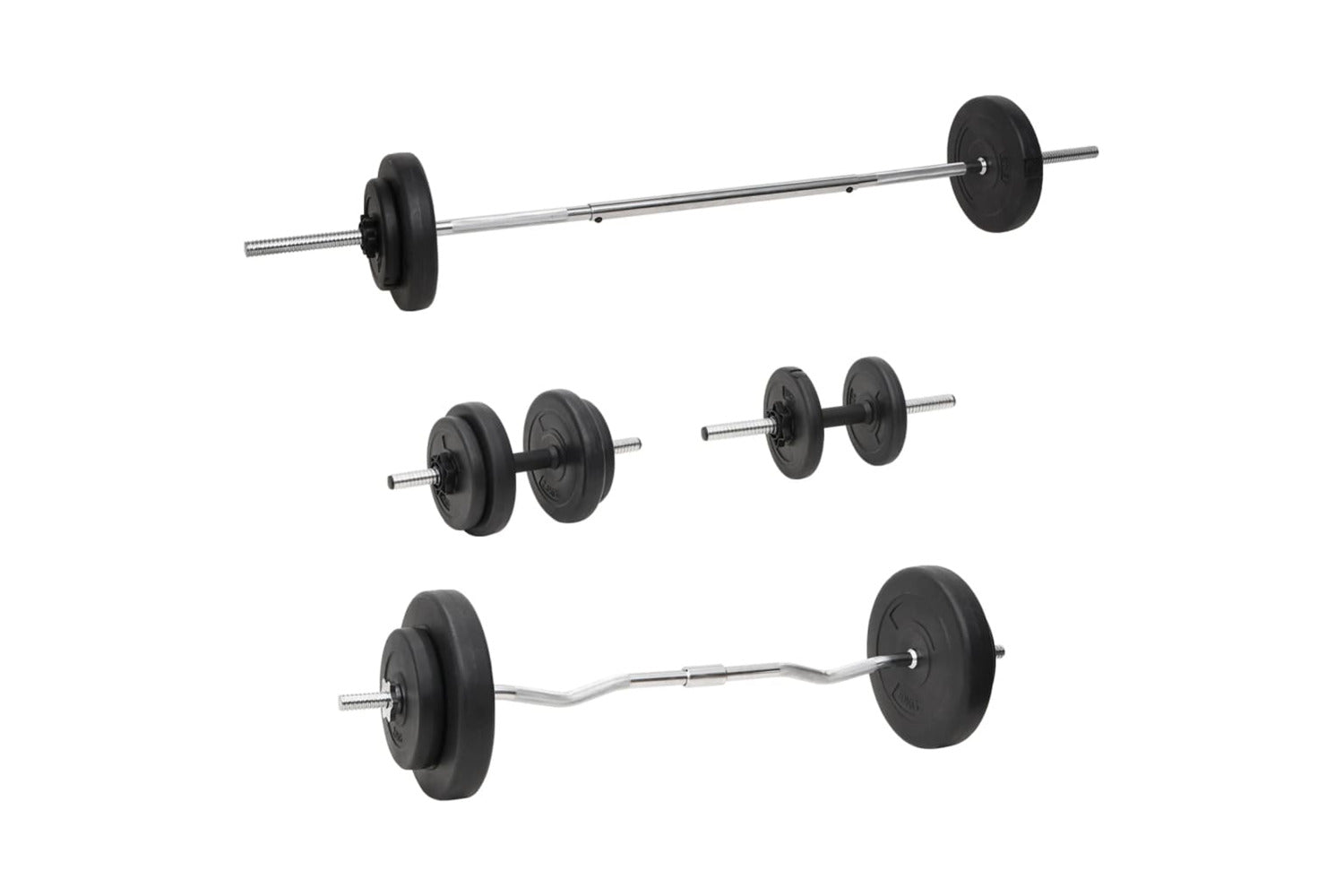 Vidaxl 3145027 Barbell And Dumbbell With Plates 60 Kg-2